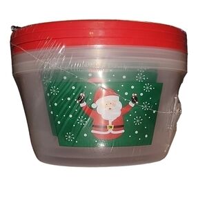 Christmas bowls 3 pack food storage bowls. Sealed in original packaging. Santa